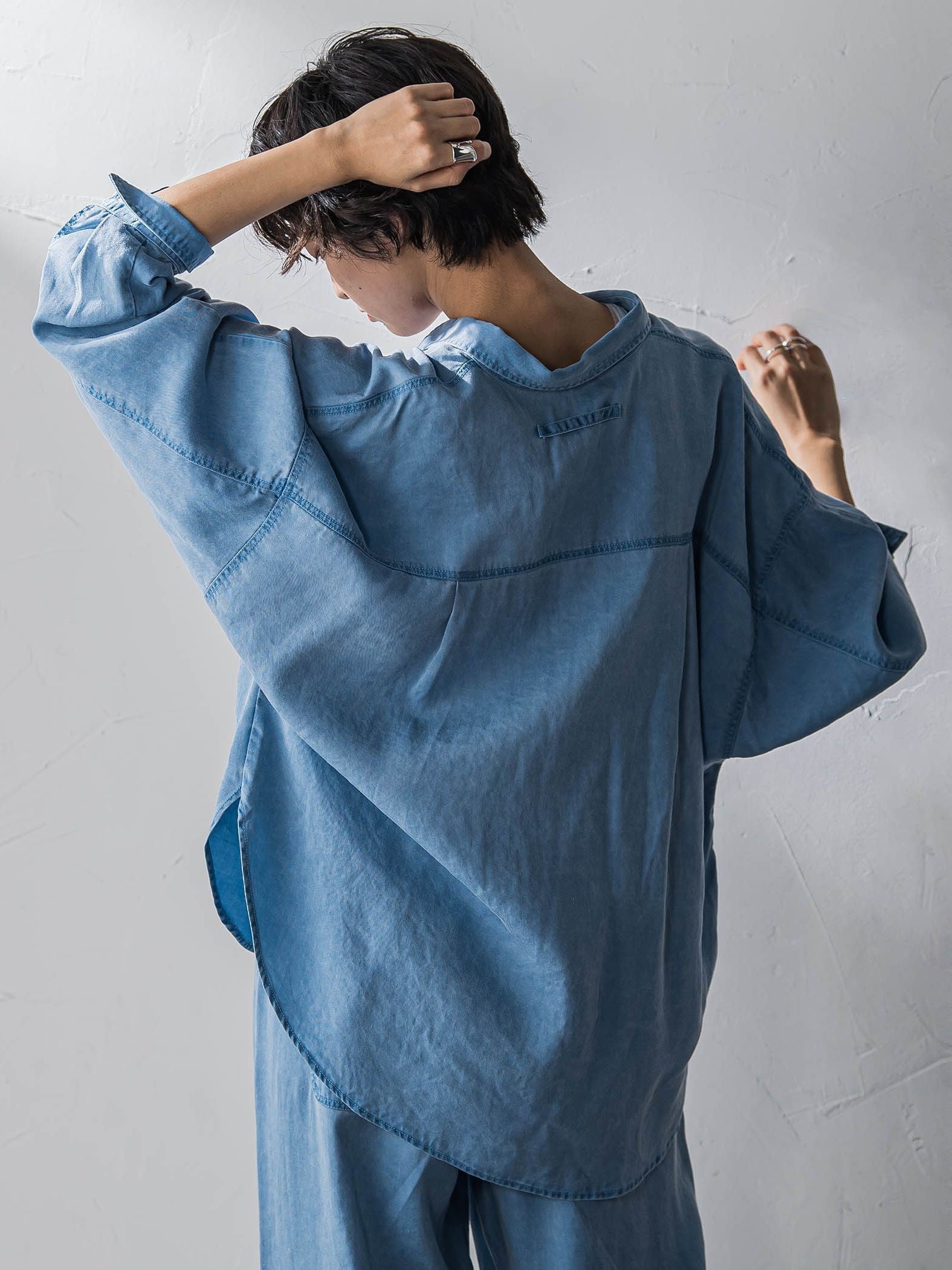 【40周年限定】カラーデニムドルマンシャツ