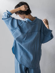 【40周年限定】カラーデニムドルマンシャツ