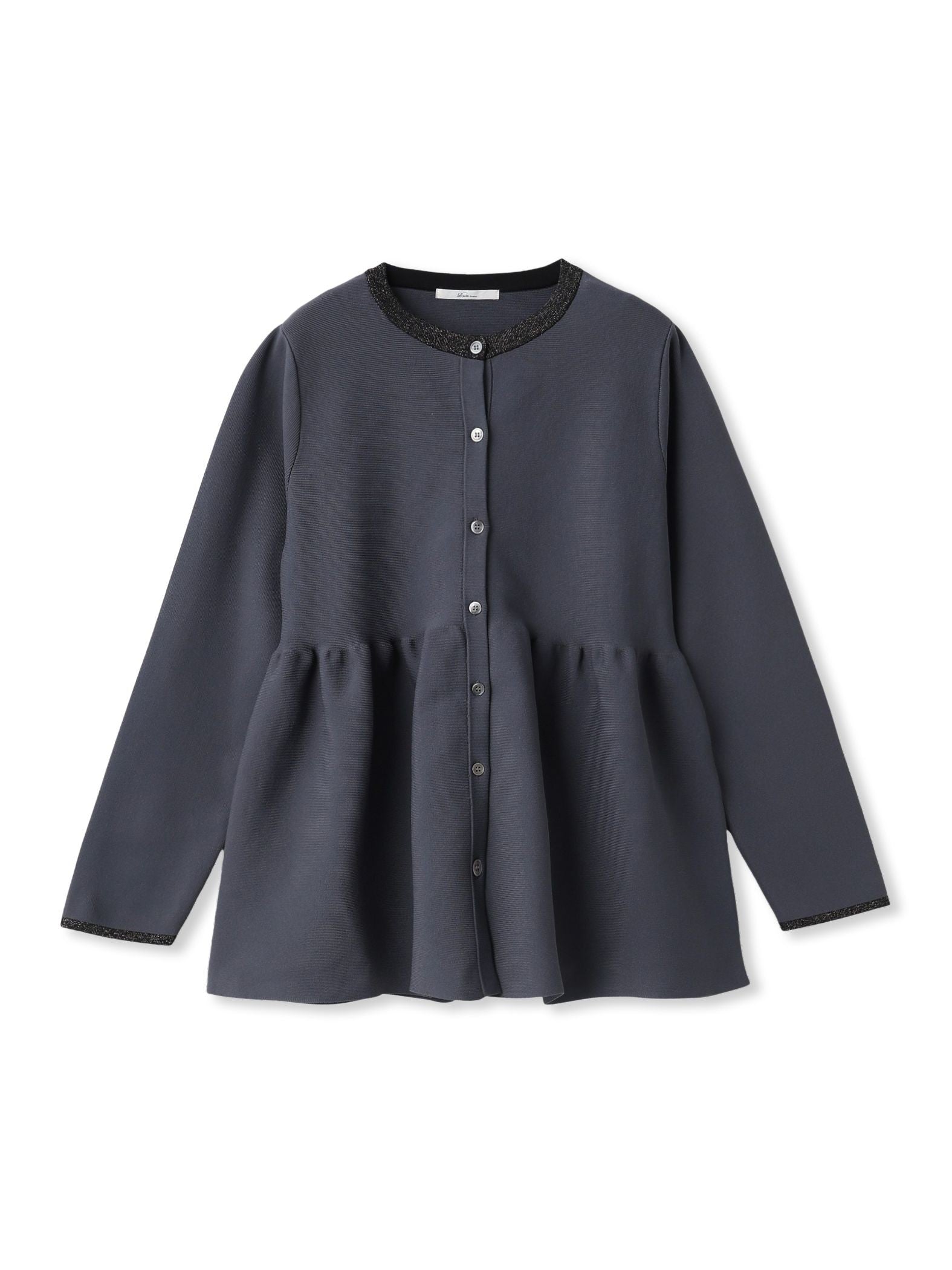 ペプラムカーディガンニット≪手洗い可能≫