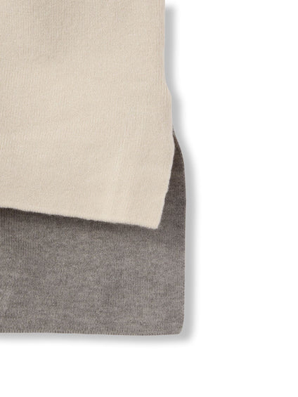 バイカラードルマンニットプルオーバー≪手洗い可能≫