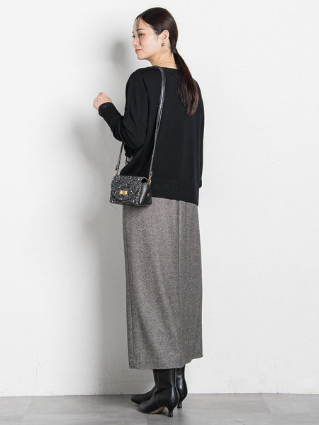 袖レースインナーカットソー