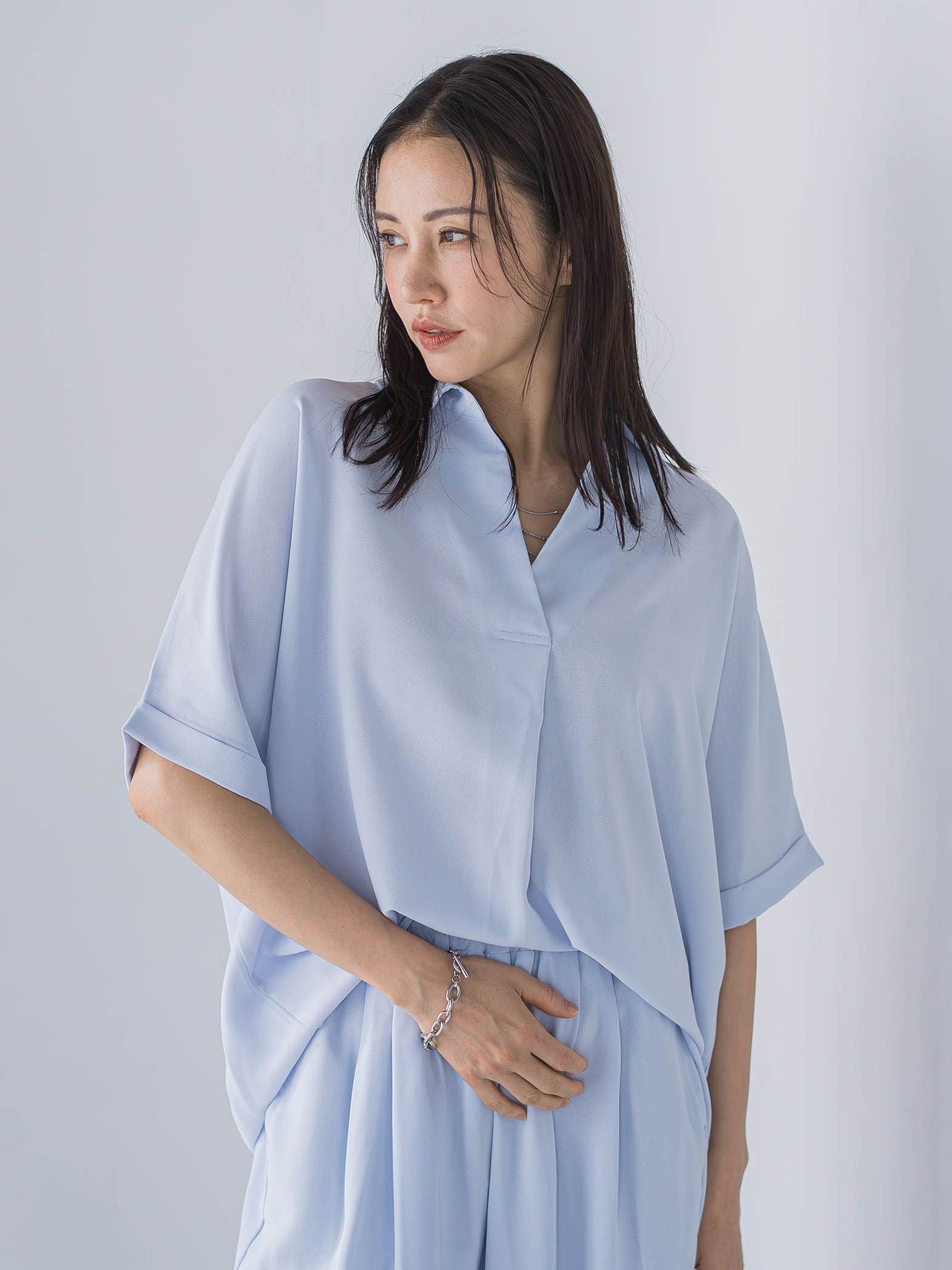【WEB限定】クールアップブラウス≪セット着用可≫