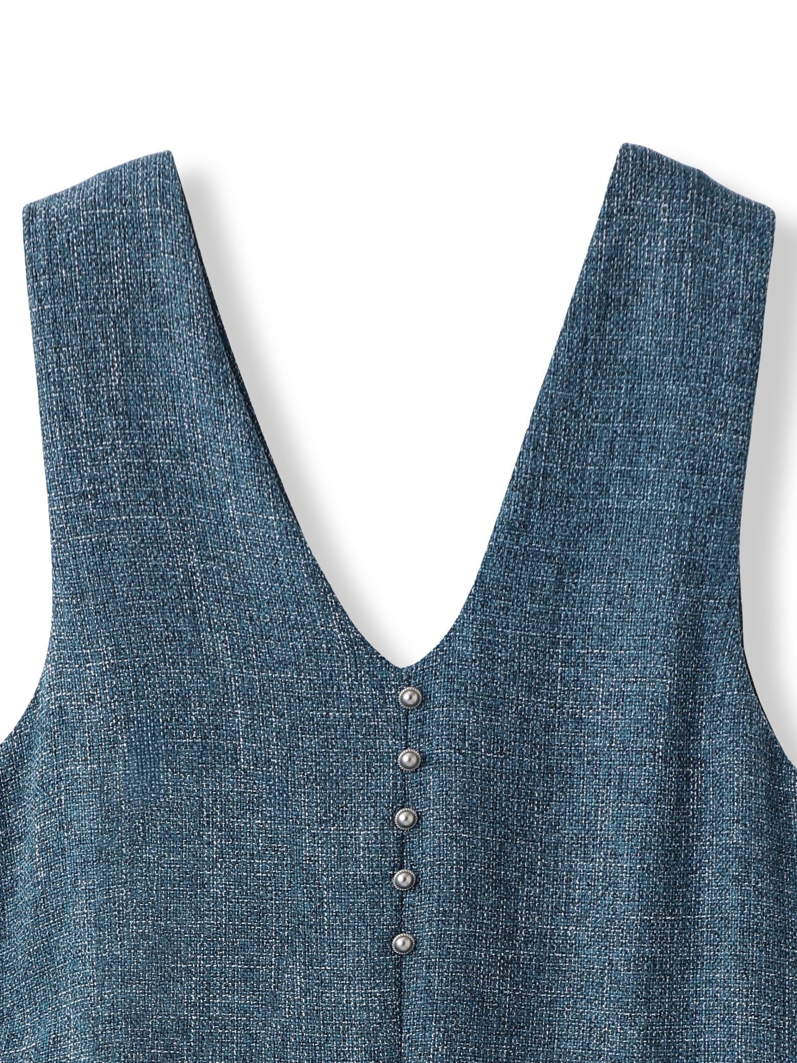 ツィードVネックジャンスカワンピース