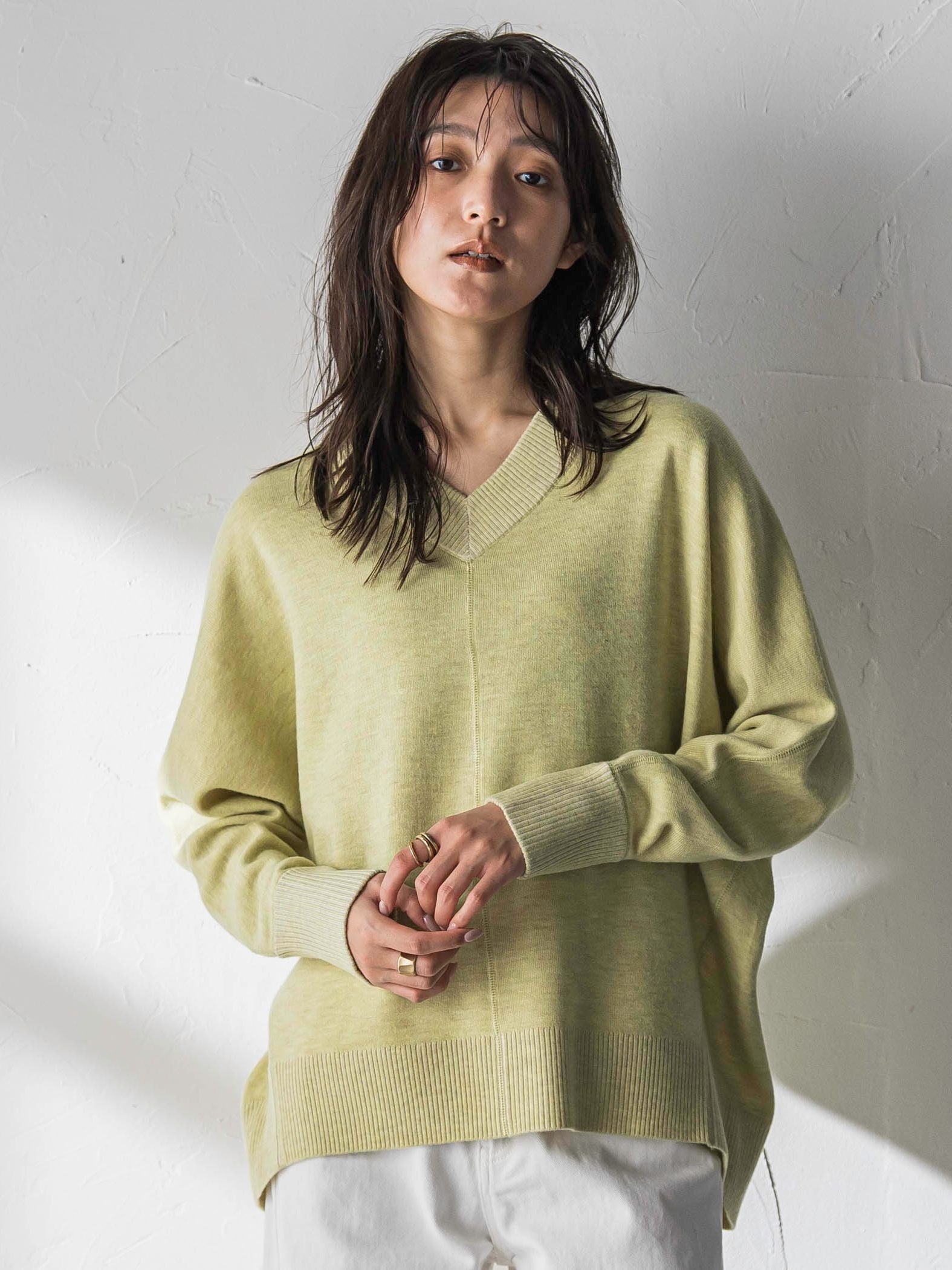 【新色追加】今日の気分で着回せるリバーシブルニット≪手洗い可能≫