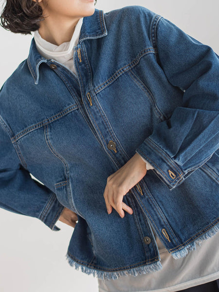 【大きいサイズ】デニムジャケット