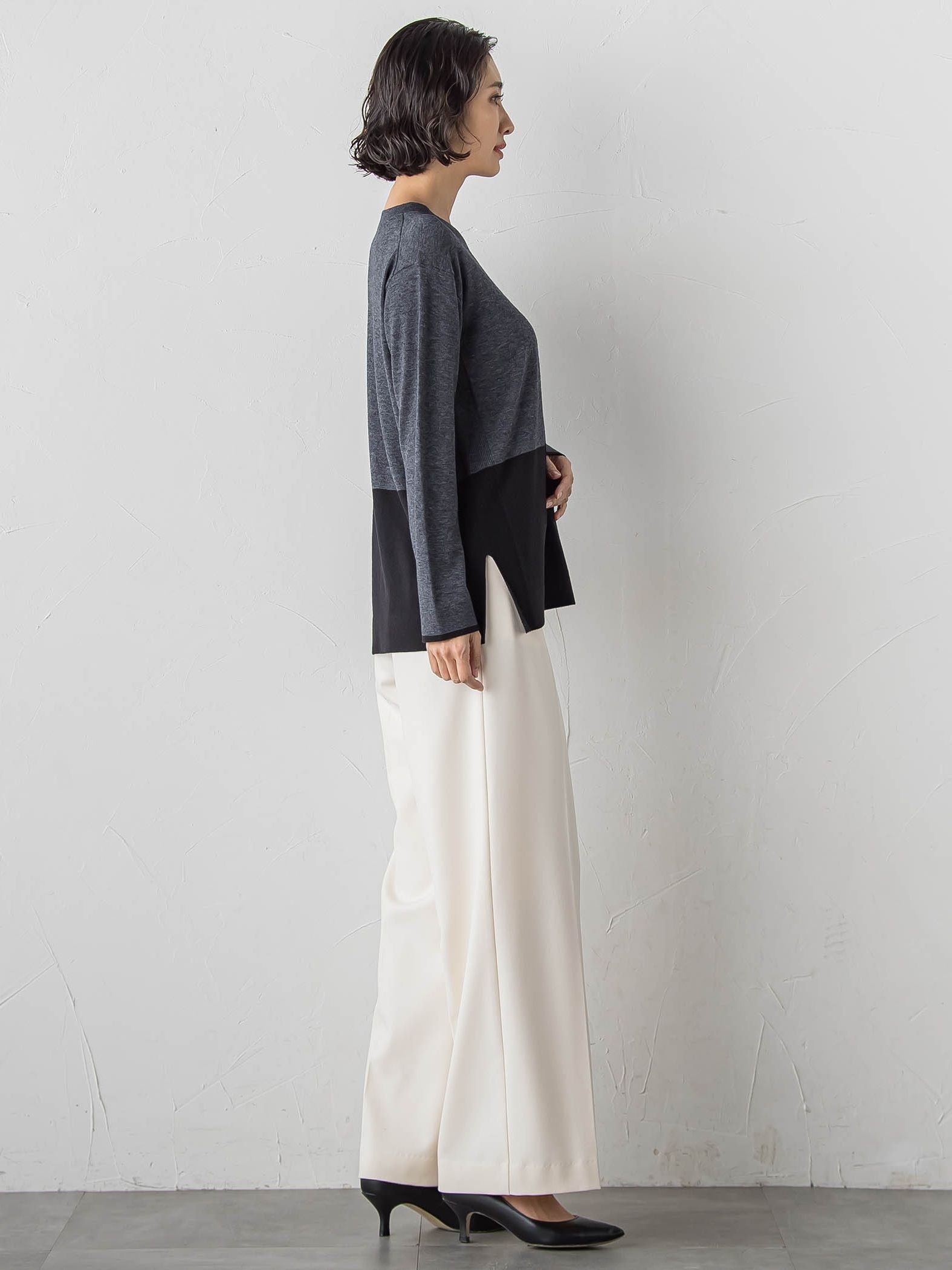 エクセレントウォーム裏起毛ワイドパンツ