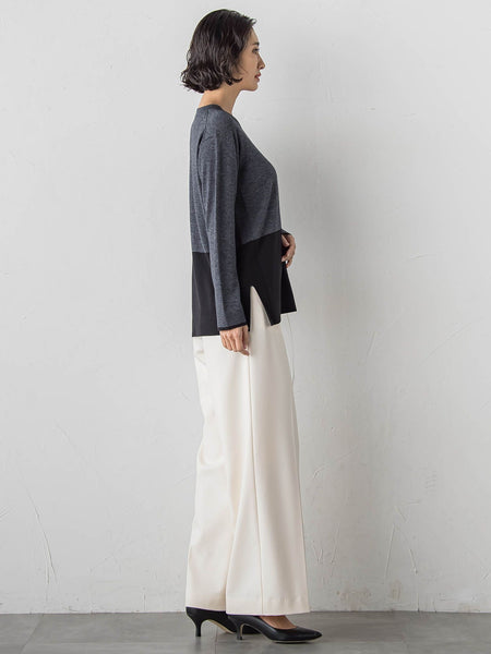 エクセレントウォーム裏起毛ワイドパンツ