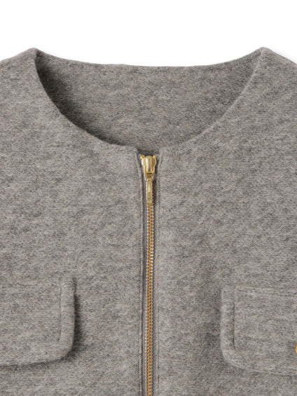 イタリアンエアリー4ポケットZIPブルゾン≪手洗い可能≫