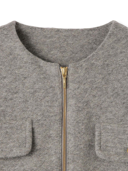 イタリアンエアリー4ポケットZIPブルゾン≪手洗い可能≫