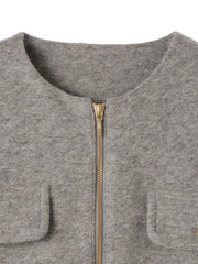 イタリアンエアリー4ポケットZIPブルゾン≪手洗い可能≫