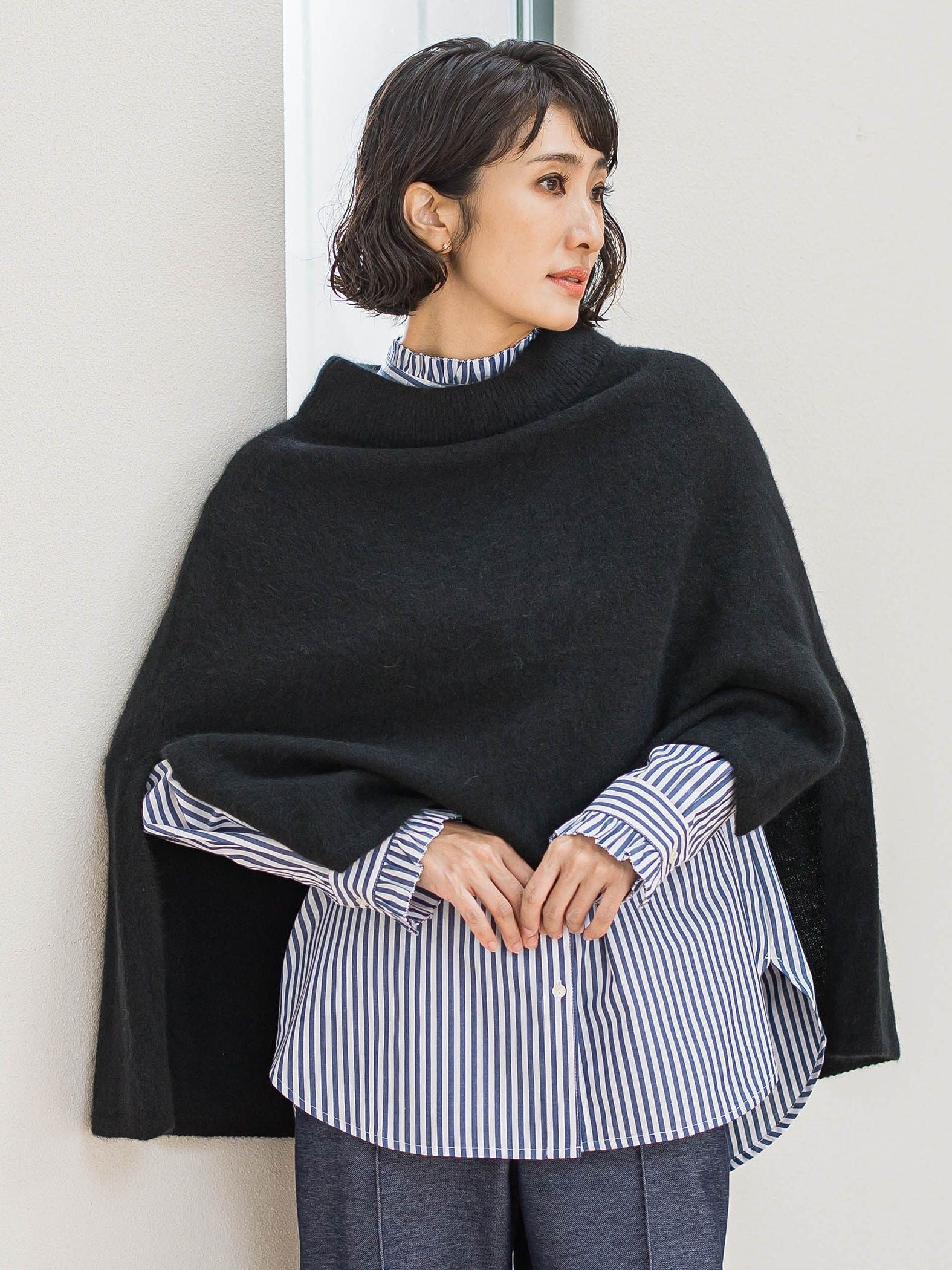 【大きいサイズ】ネックフリルブラウス