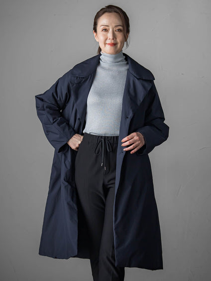 【大きいサイズ】<保温・蓄熱>空気をまとう”軽暖”コート