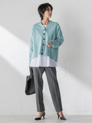 【大きいサイズ/WEB限定カラーあり】スポンディッシュニットカーディガン