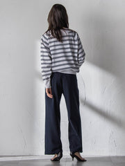 LEVITA Vネックドルマンニットプルオーバー