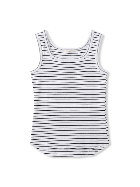 リブスクエアタンクトップ