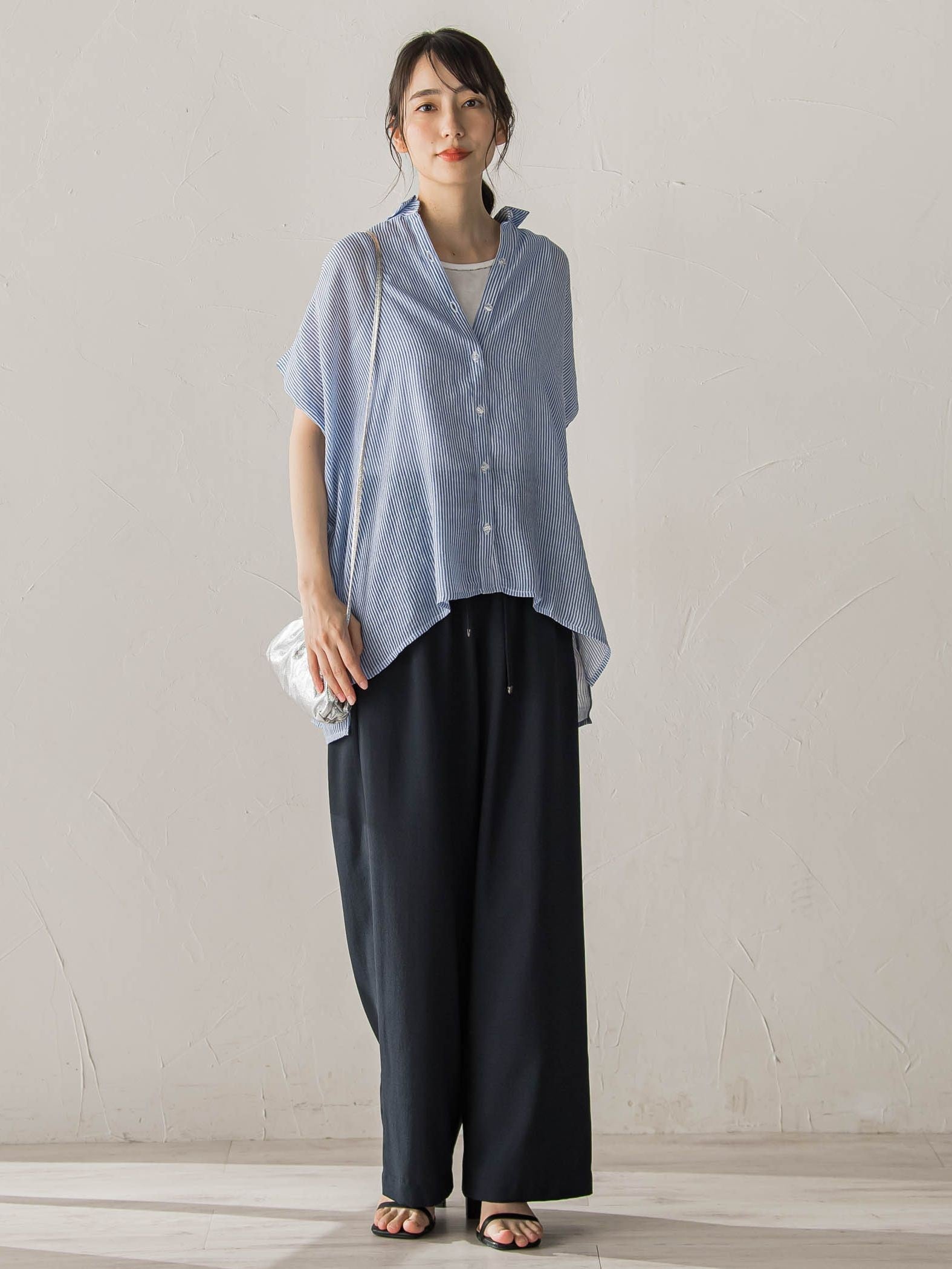 【WEB限定カラーあり】ドルマンブラウス+タンクSET