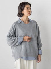 【WEB限定】”3コーデが叶う2点セット”ニット×シャツ