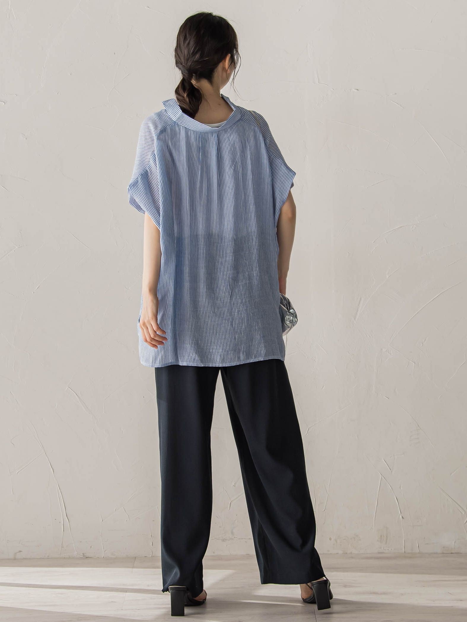 【WEB限定カラーあり】ドルマンブラウス+タンクSET
