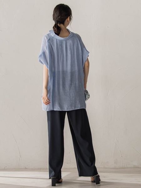 【WEB限定カラーあり】ドルマンブラウス+タンクSET
