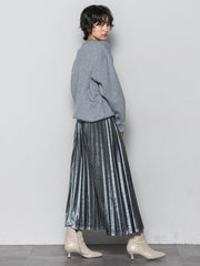 【WEB限定】刺繍ロゴニットプルオーバー≪洗濯機で洗える≫