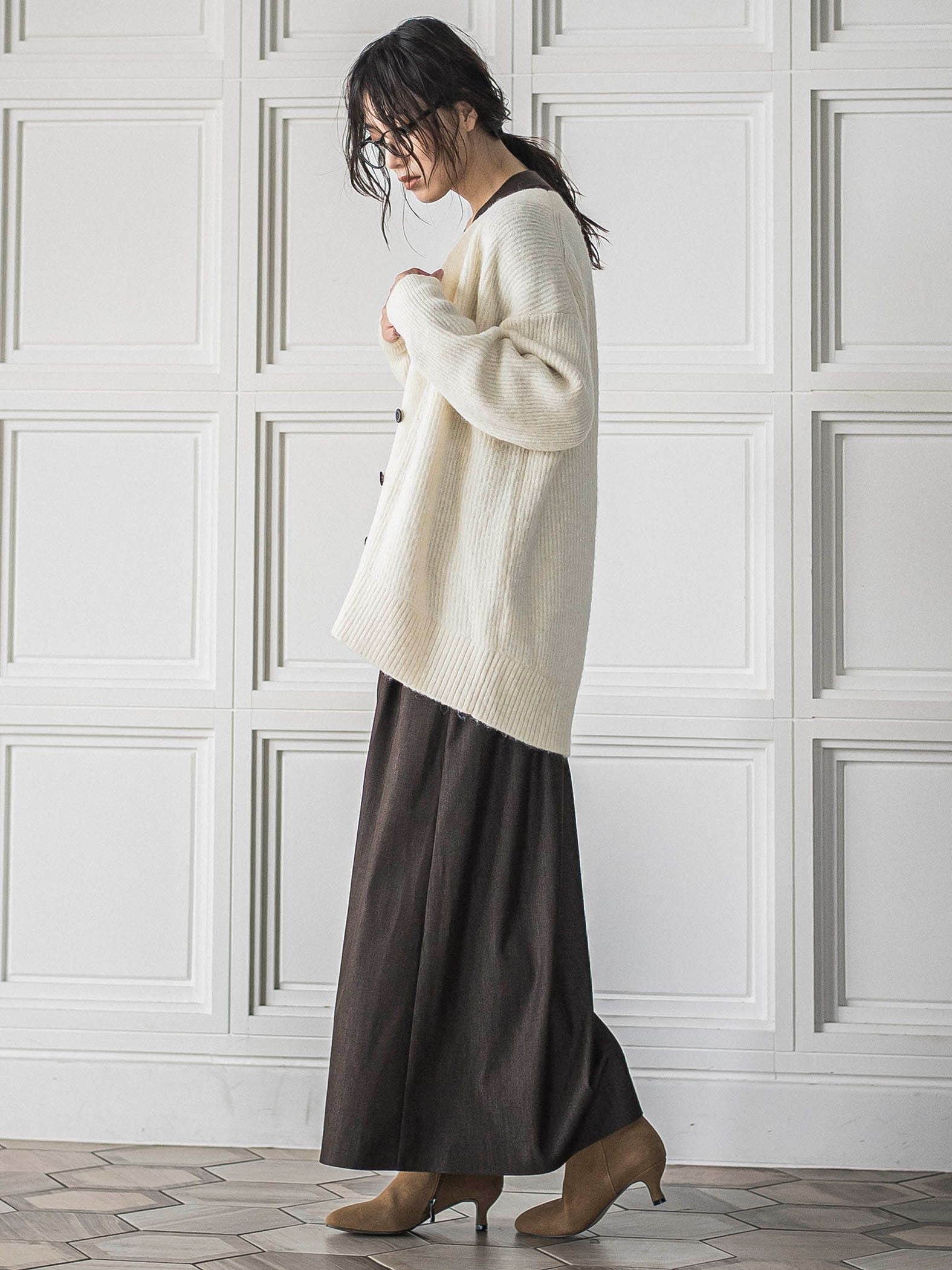 フラッフィーVネックニットカーディガン≪手洗い可能≫