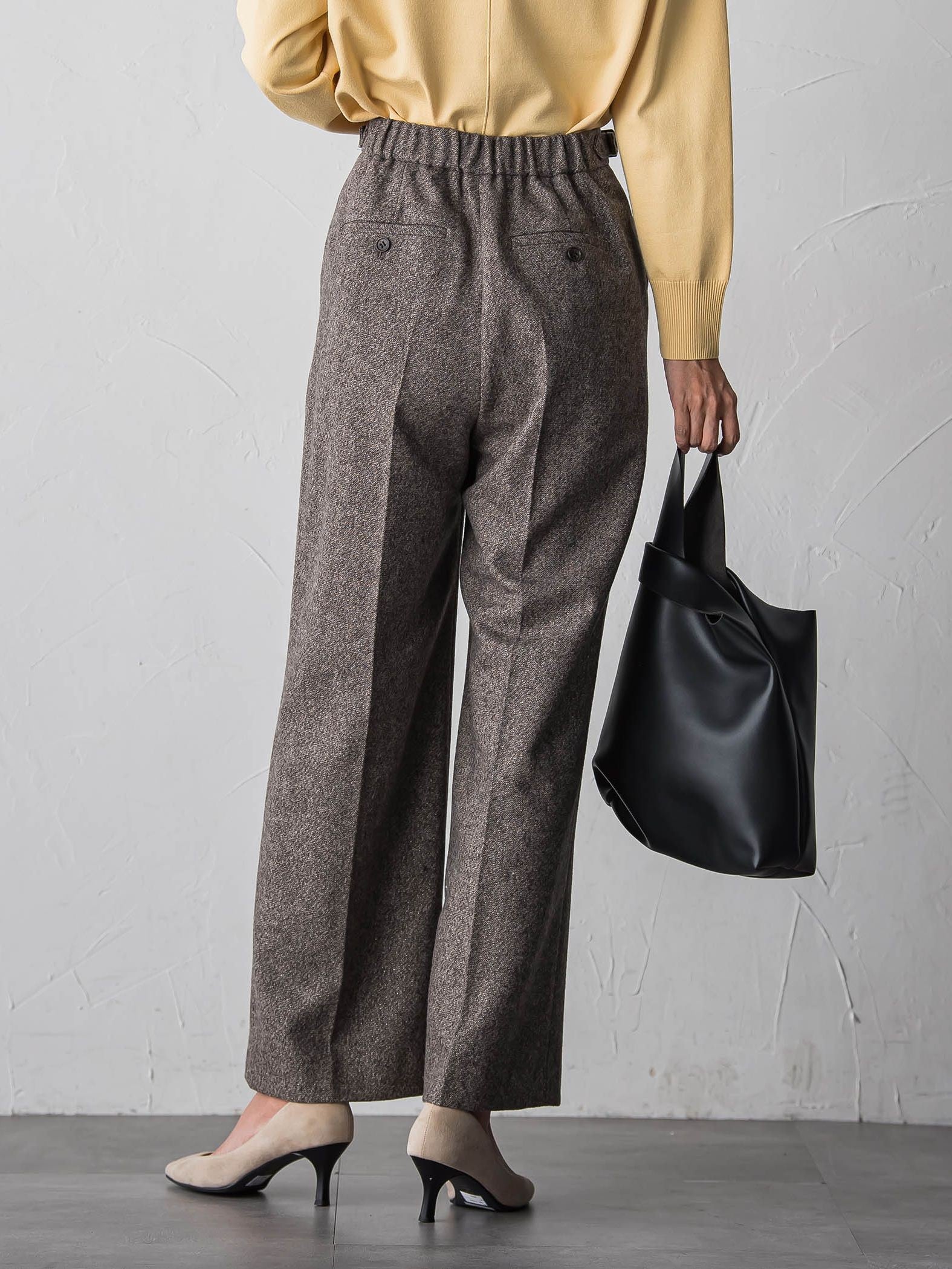ウールラメシャンブレーパンツ