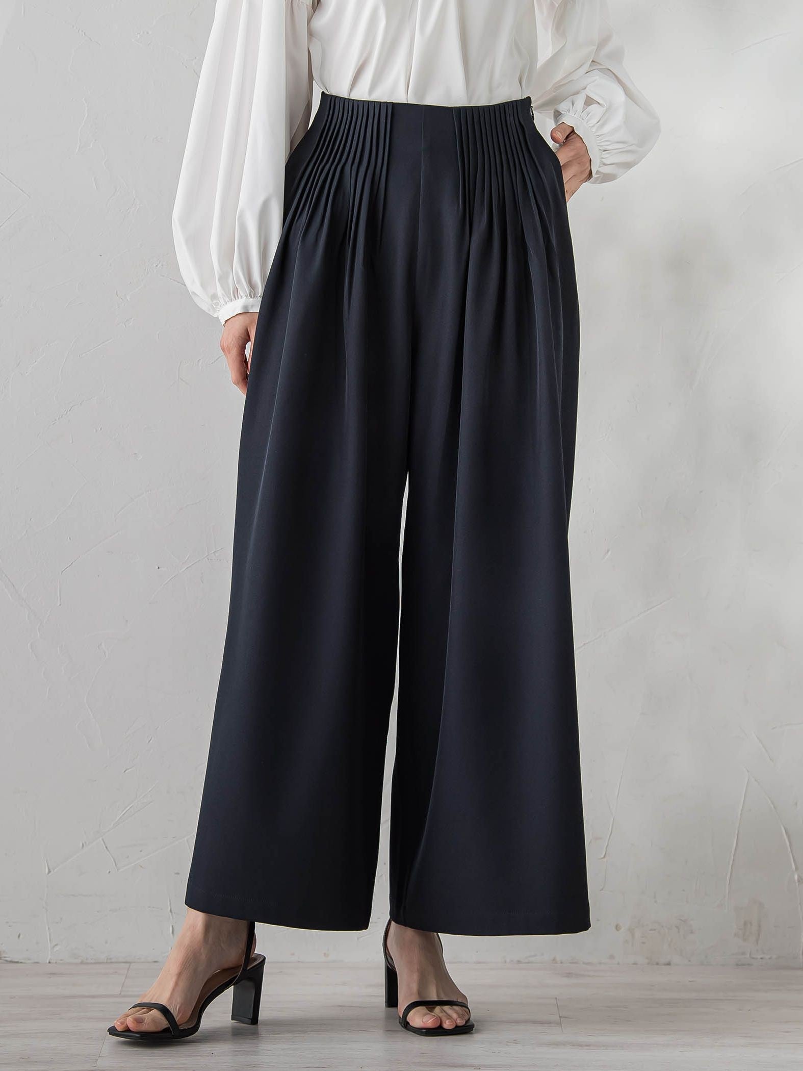 ストレッチツイルパンツ≪洗濯機で洗える≫