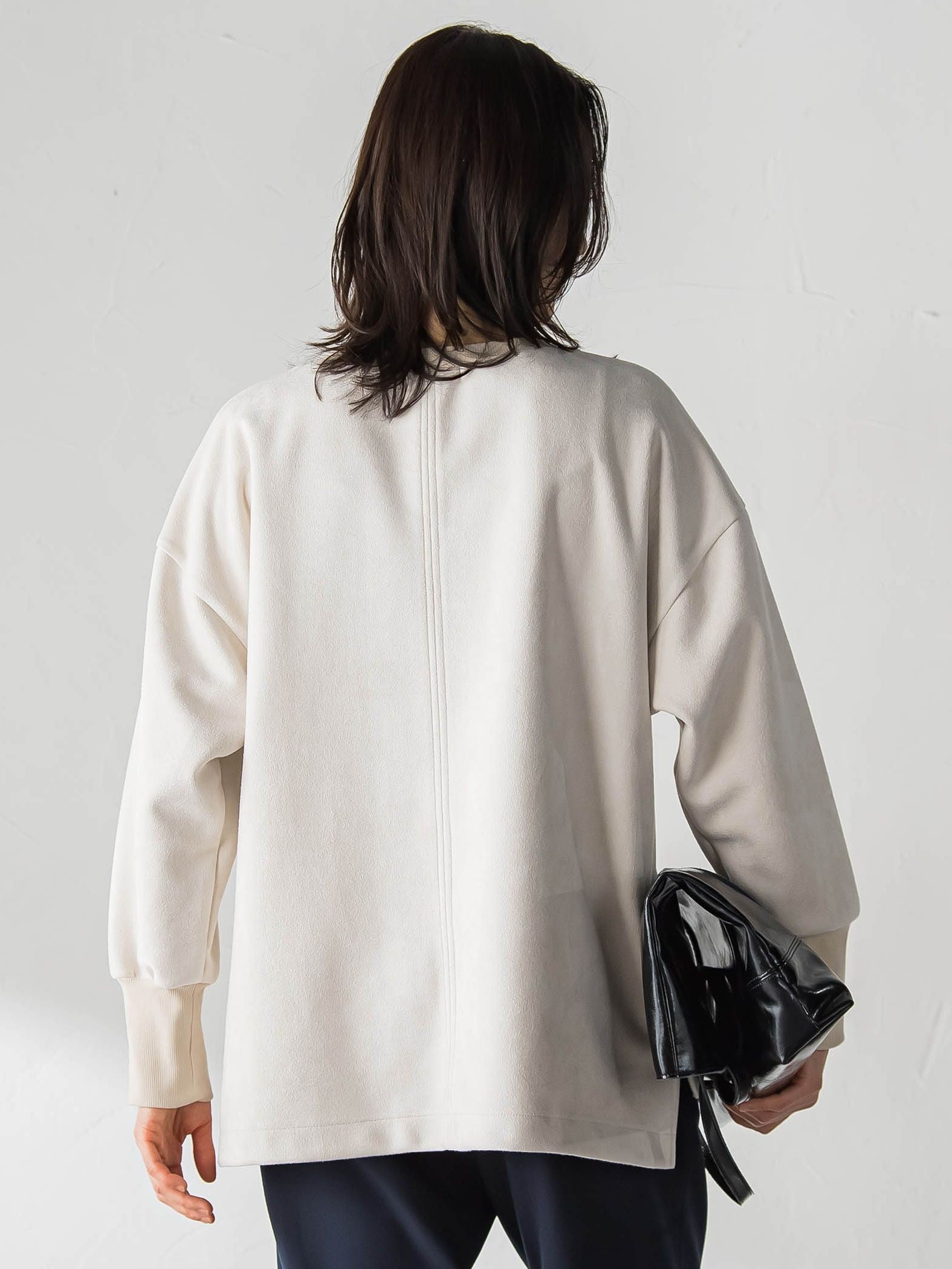 【WEB限定】フェイクスエードプルオーバー≪セットアップ対応/洗える≫