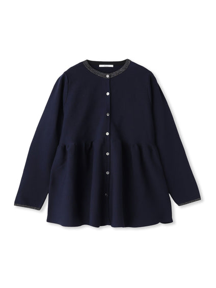 ペプラムカーディガンニット≪手洗い可能≫