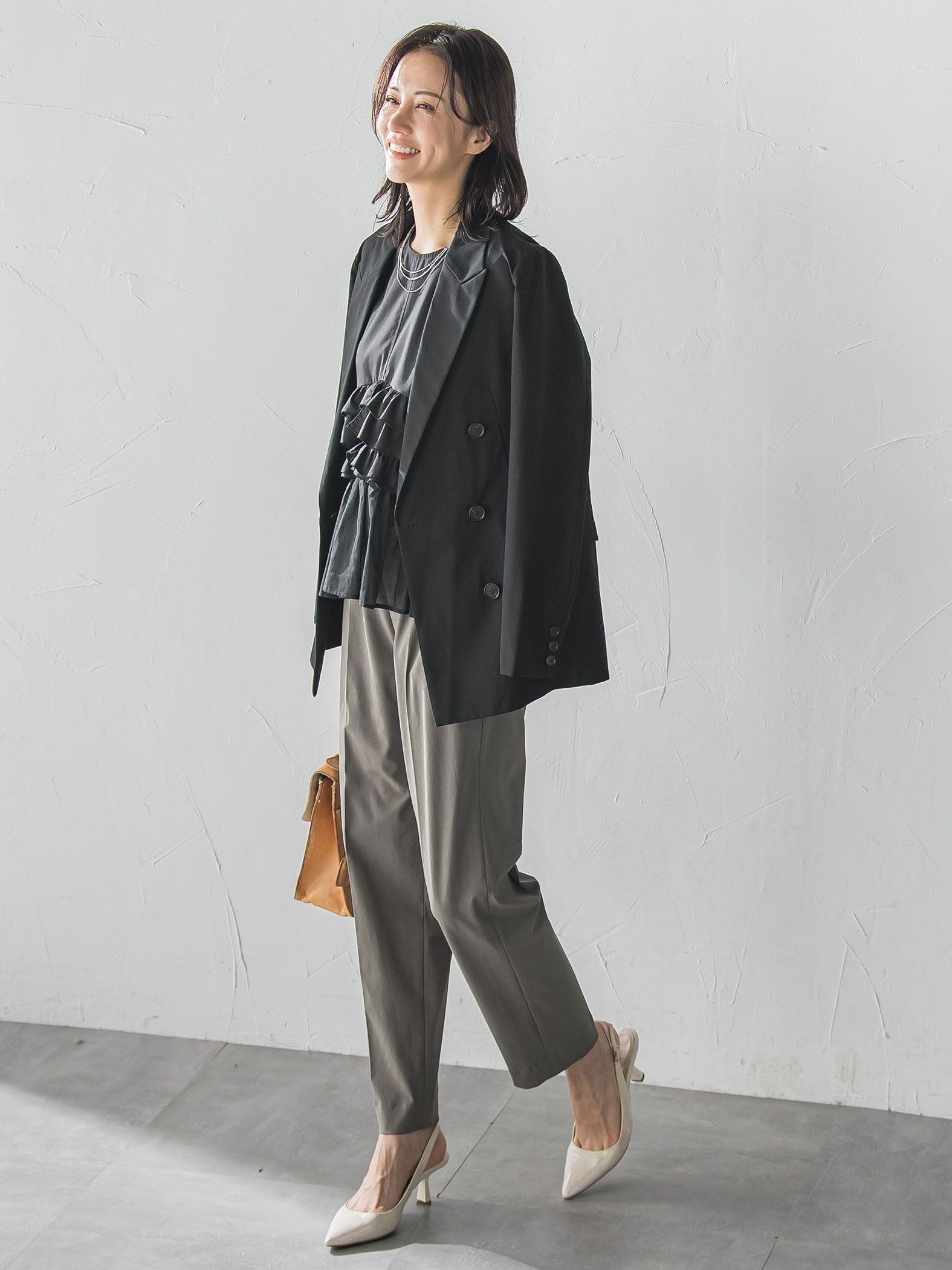 【追加生産】【WEB限定】Active Beautyテーパードパンツ≪13号・15号あり/洗濯機で洗える≫