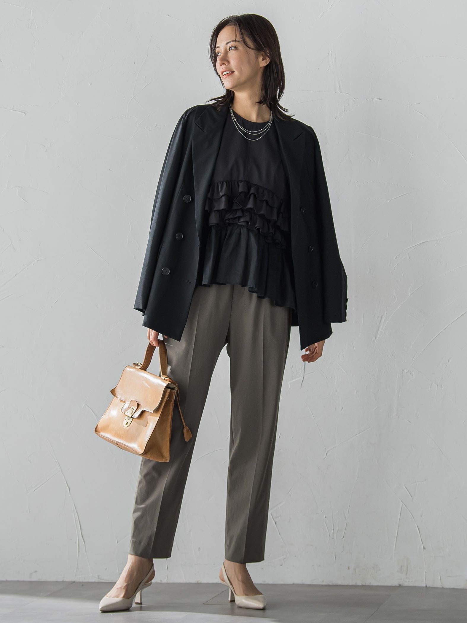 【追加生産】【WEB限定】Active Beautyテーパードパンツ≪13号・15号あり/洗濯機で洗える≫