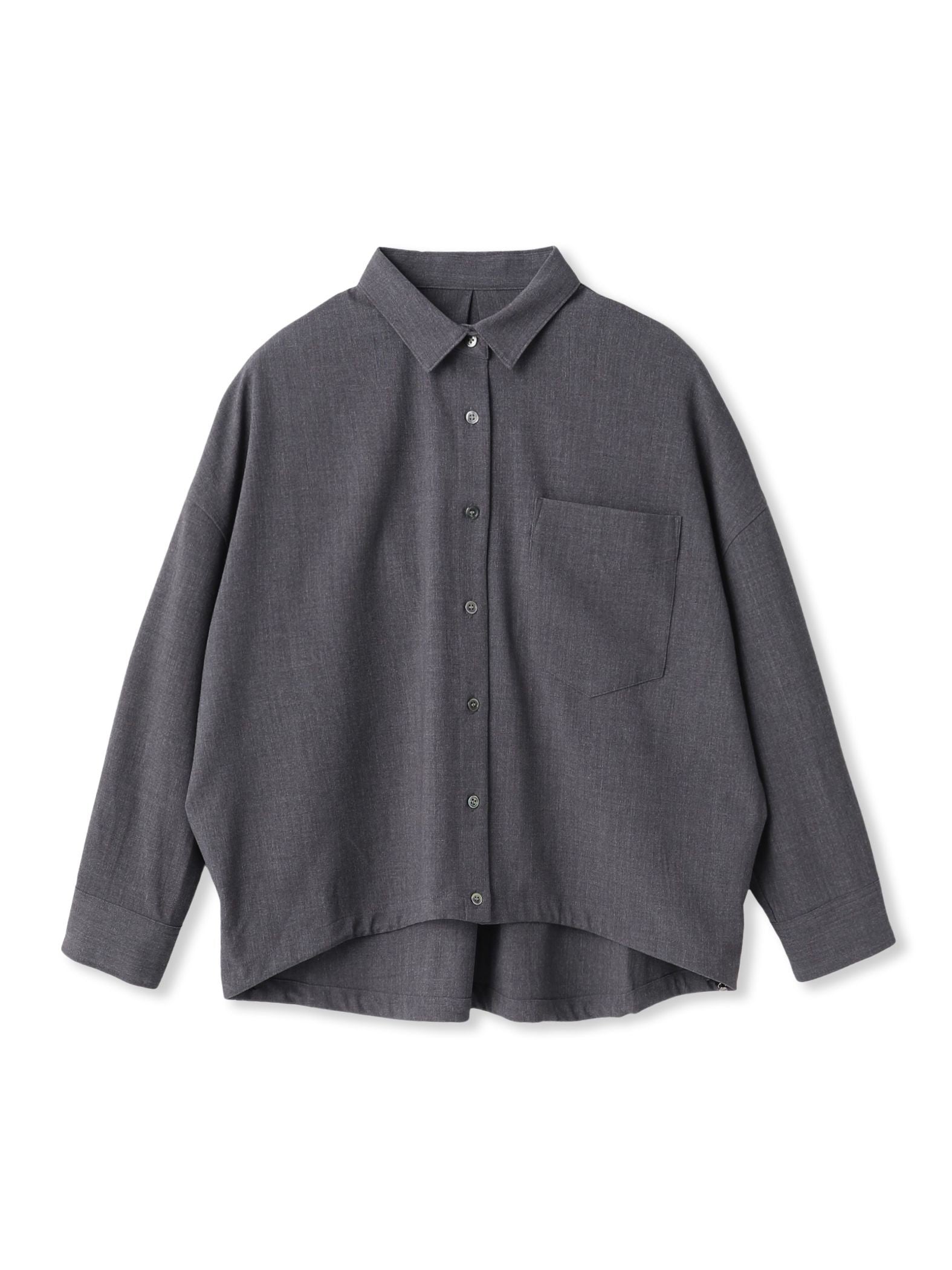 ドロストクロップドシャツ≪洗濯機で洗える≫