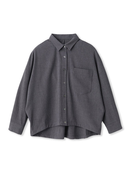 ドロストクロップドシャツ≪洗濯機で洗える≫