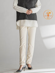 【WEB限定/大きいサイズ/新色追加】”楽暖”裏起毛ハイテンションパンツ≪洗濯機で洗える≫