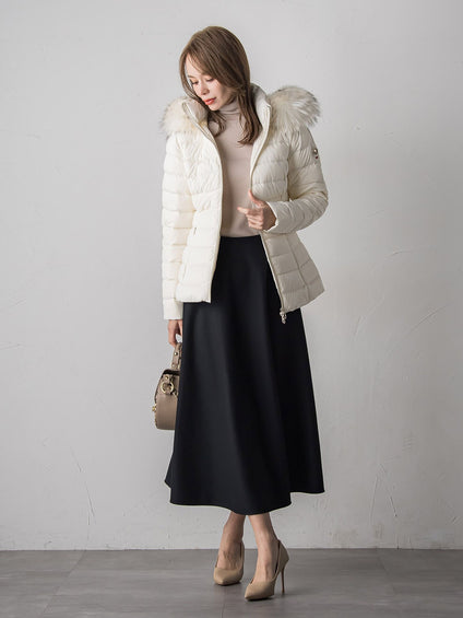 【新色追加】スパンコールリブタートルニット