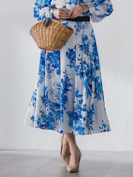 ビッグフラワーブーケスカート