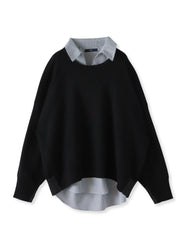 【WEB限定】”3コーデが叶う2点セット”ニット×シャツ≪手洗い可能≫