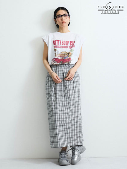 【VISION × Betty Boop™】ヴィンテージツアーノースリＴシャツ≪洗濯機で洗える≫