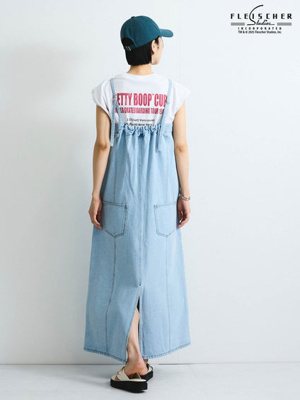 【VISION × Betty Boop™】ヴィンテージツアーノースリＴシャツ≪洗濯機で洗える≫