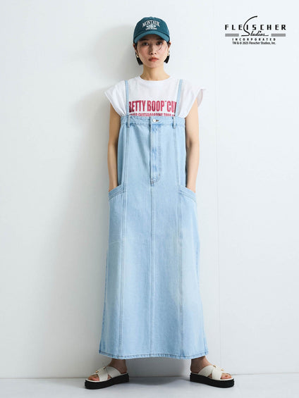 【VISION × Betty Boop™】ヴィンテージツアーノースリＴシャツ≪洗濯機で洗える≫