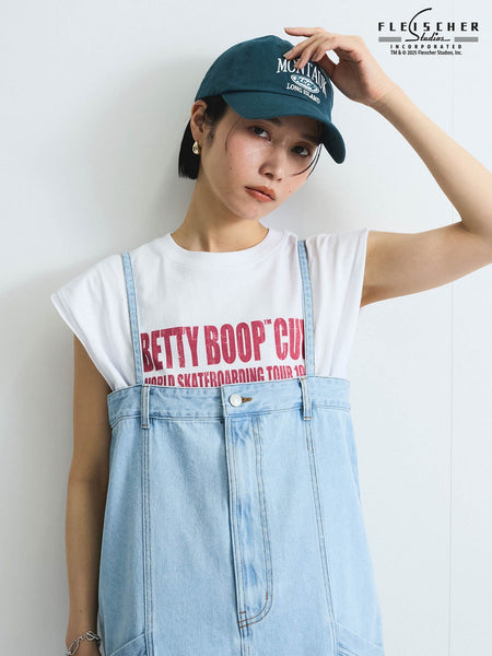 【VISION × Betty Boop™】ヴィンテージツアーノースリＴシャツ≪洗濯機で洗える≫