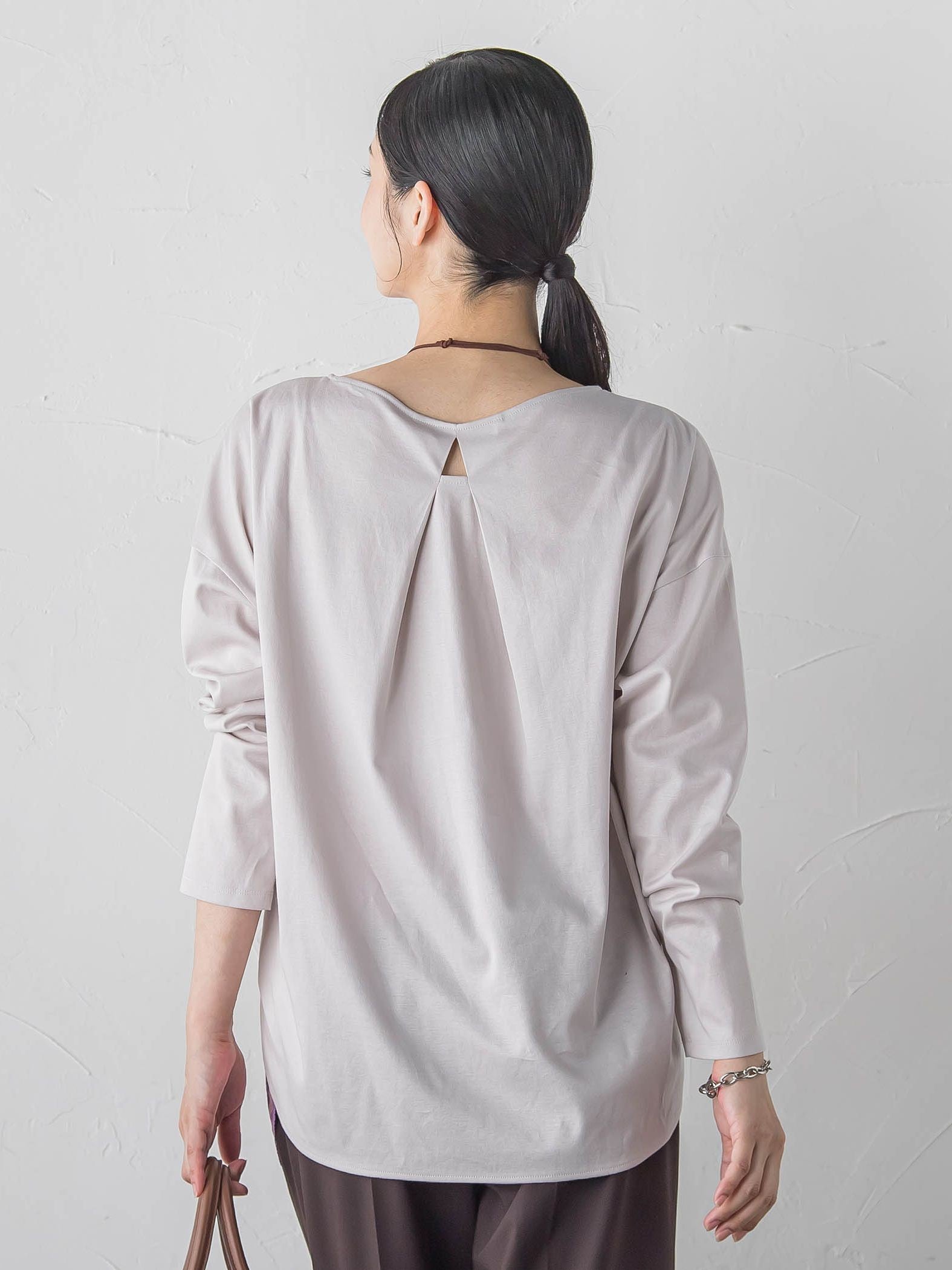 【WEB限定】≪背中美人革命≫汗染み防止バックポイントロンT