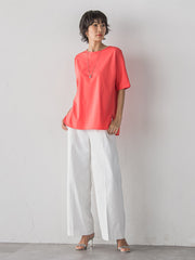 【WEB限定/+5cm丈長め】【極・名品パンツ】シェルタリングワイドパンツ