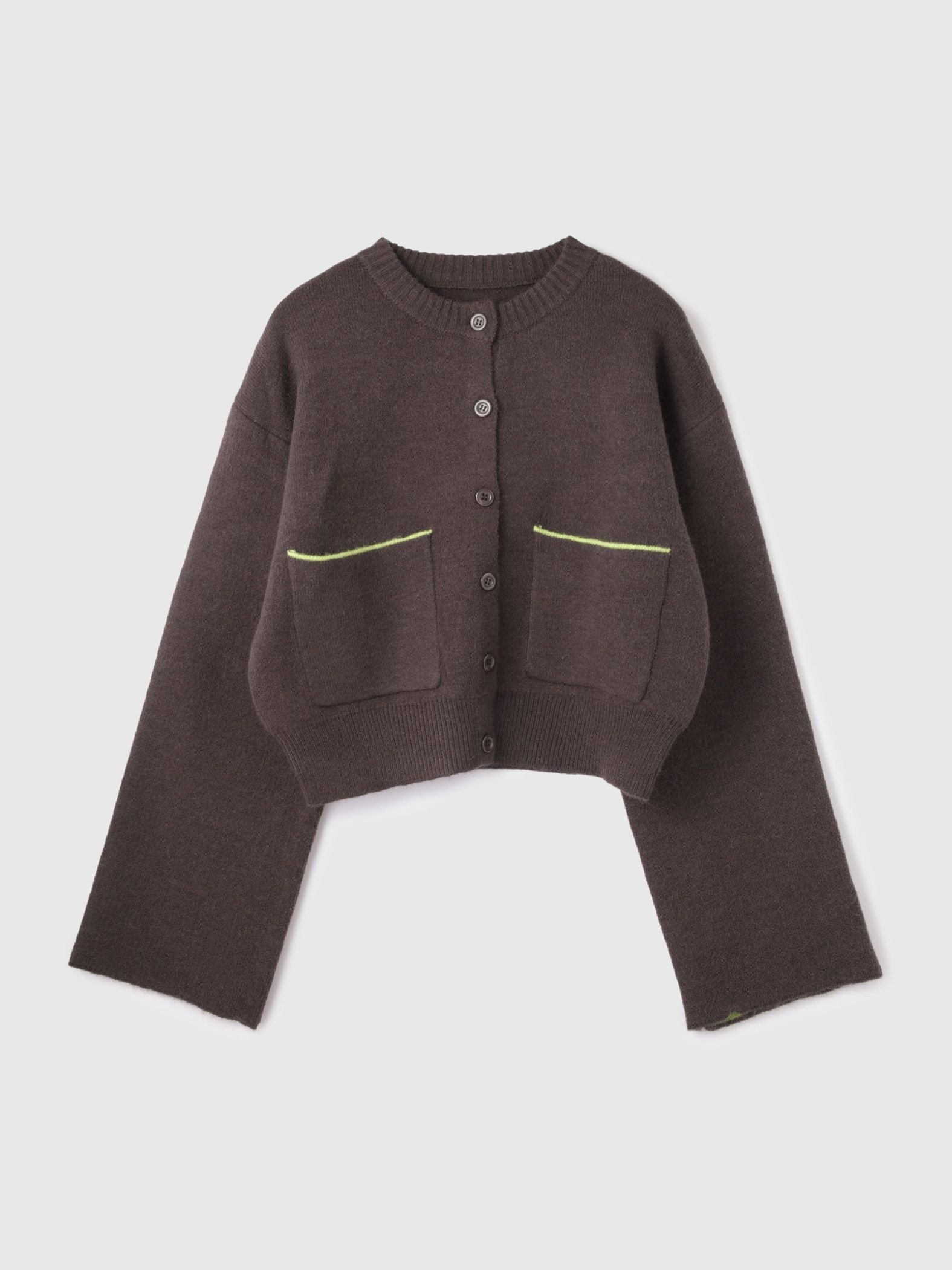 アルパカタッチダブルフェイスニットカーディガン≪手洗い可能≫