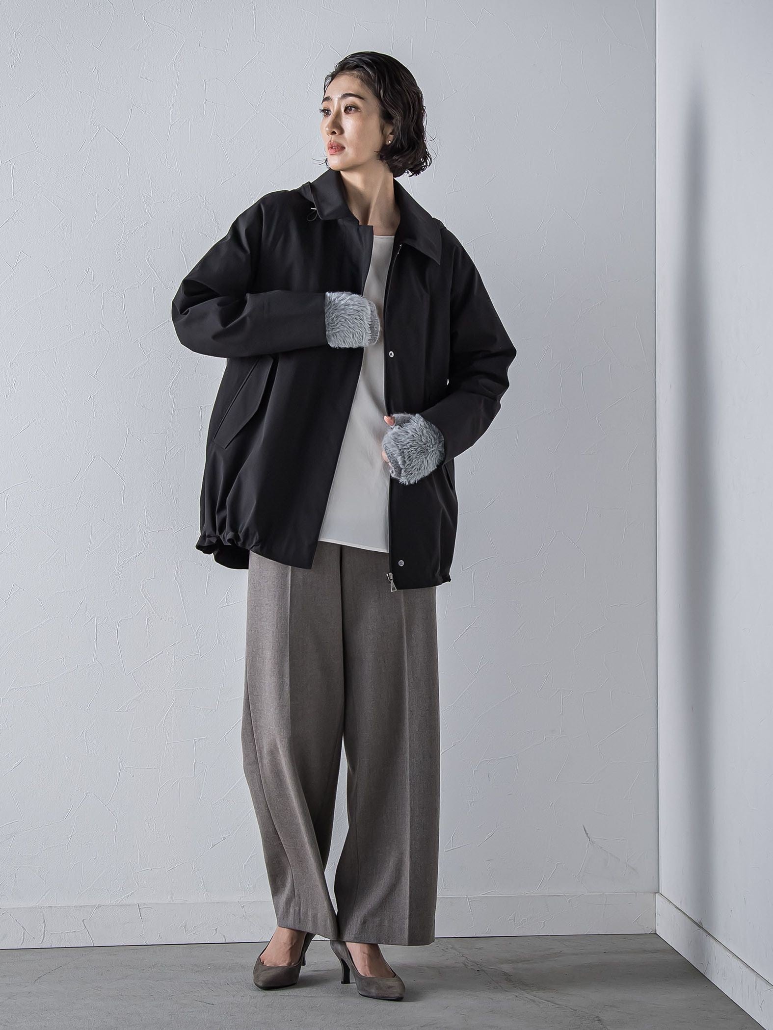 パーテーションダウンステンジャケット≪洗濯機で洗える≫