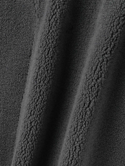 配色ボアフーディコクーンブルゾン