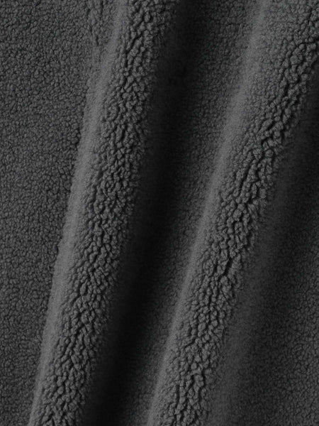 配色ボアフーディコクーンブルゾン