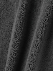 配色ボアフーディコクーンブルゾン