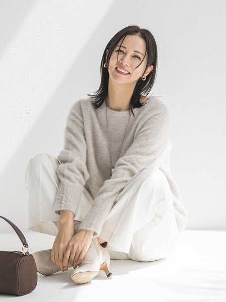 フォックスカシミヤニット≪洗える≫