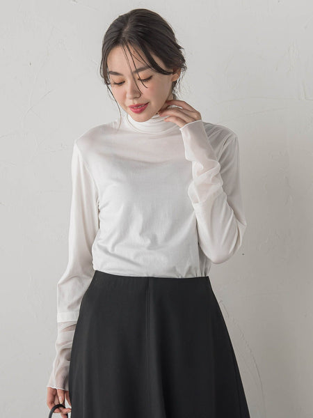 ウォッシャブルベア天竺カットソー≪洗濯機で洗える≫